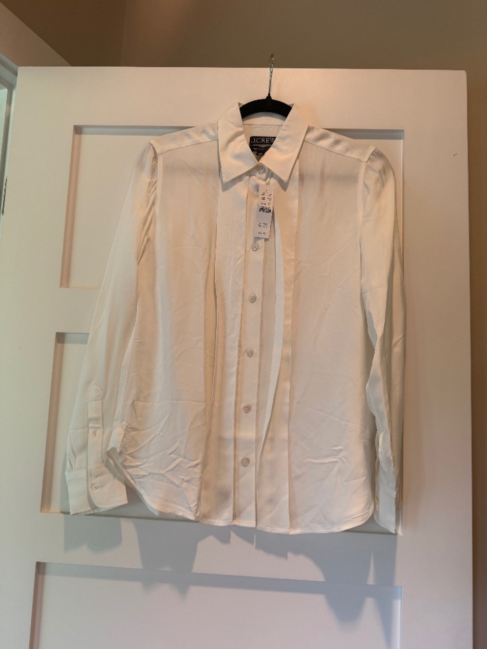 J.Crew Jules Classic Fit Off White Blouse
